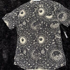Mystic Black and White Men's Shirt